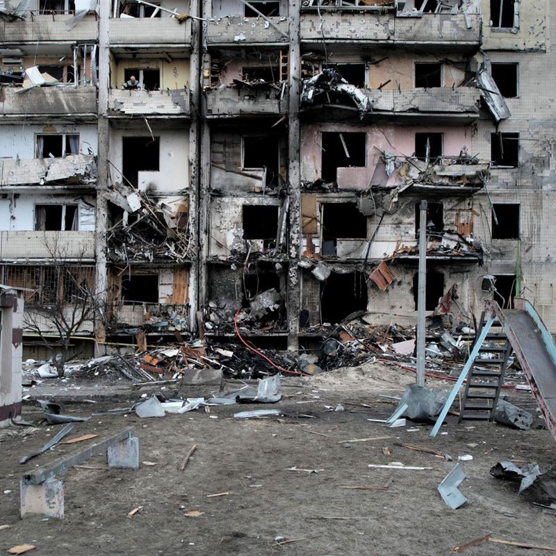 Ødelæggelserne i Ukraine er massive. Ritzau/Scanpix 