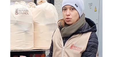 Åbn link til VIDEO: "I dag skal vi hjælpe 150 familier" - nødhjælp i Ukraine