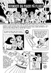 Tegneserie: Kvinder og piger på flugt