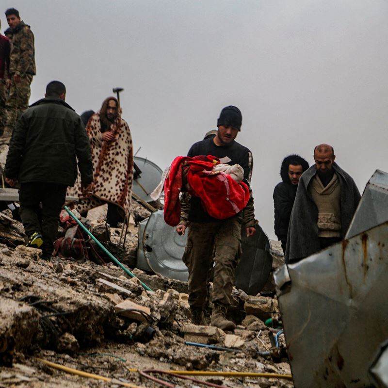 Hjælp flygtninge, der er ramt af jordskælvet i Tyrkiet og Syrien AA/Acaba/Ritzau Scanpix