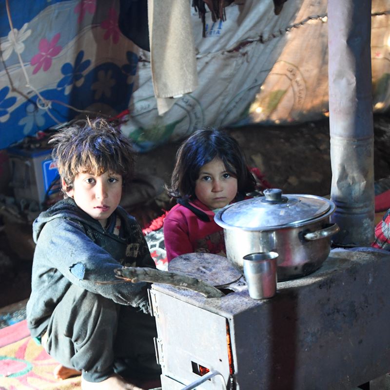 Giv mad og varme til syriske familier
